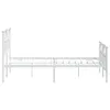 Bettgestell mit Kopf- und Fußteil Metall Weiß 120x190 cm Produktbild-Vorschau 5
