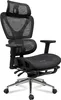 Fotel biurowy ergonomiczny KB106 czarny Podgląd zdjęcia produktu 10