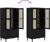 Armadio SENJA in rattan nero 90x55x175 cm Anteprima dell’immagine prodotto 9