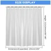 A white curtain is shown with size dimensions indicated. Produktbild-Vorschau