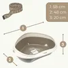 2er Set Katzenklo Ecke XXL Eck Katzentoilette mit Rand ohne Produktbild-Vorschau 2