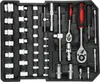 A tool kit laid out in a black case. Produktbild-Vorschau