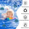 A child is swimming in a pool with filter balls floating around. Produktbild-Vorschau