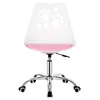 Springos® Bürostuhl Drehstuhl Weiß/Rosa Ergonomisch Produktbild-Vorschau 3