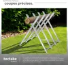 Chevalet de sciage pliant 4 tréteaux - gris Voir les images du produit 4
