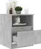 vidaXL Noční stolek Concrete Grey 40x40x50 cm Dřevěný Náhled obrázku produktu 6