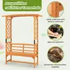Arche de jardin avec banc intégré - Arche en bois pour Voir les images du produit 7