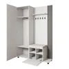 Armoire LIVIA – Ensemble vestiaire avec miroir et cintres, Voir les images du produit 3