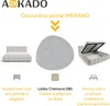 Čalouněná postel 140x200 - Šedá - Úložný prostor a rošt - Náhled obrázku produktu 2