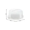 A white cake carrier with dimensions indicated by lines and text. Náhľad obrázku produktu