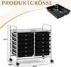 Wózek COSTWAY z 12 szufladami do sztaplowania, wózek Podgląd zdjęcia produktu 2