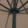 vidaXL Parasol ogrodowy Taupe 394 x 394 x 248 cm Podgląd zdjęcia produktu 3