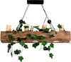4xE14 Holz Retro Pendelleuchte Hängeleuchte  Industriestil Produktbild-Vorschau 1