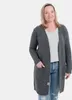 Knit Factory Luna Strickjacke - Anthrazit - 36/38 - Mit Produktbild-Vorschau 2