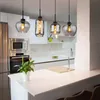 Hängelampe, 4 Flammig, Rauchglas, schwarz, L 99,5 cm Produktbild-Vorschau 2