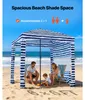 SucceBuy, tenda da spiaggia con pareti laterali, 183 x 183 Anteprima dell’immagine prodotto 2