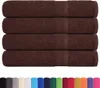 vidaXL Serviettes FROGN, lot de 4, marron, 100 x 200 cm, Voir les images du produit 1