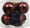 Weihnachtskugeln Glas 8cm 6 Stück - Kastanienbraun Produktbild-Vorschau 2