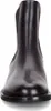 A front view of a black leather Chelsea boot. Voir les images du produit