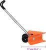 vidaXL Schneeschieber mit Teleskopgriff Orange Stahl Produktbild-Vorschau 8
