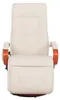Relaxsessel Terni II mit Massage  Leder, creme Produktbild-Vorschau 4