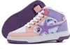 A pair of children's heelys shoes with a galaxy print and star design. Náhľad obrázku produktu