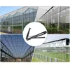 A collage of images showing different aspects of greenhouses and a close-up of an automatic window opener. Náhled obrázku produktu