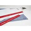 transotype Schneidelineal aus Aluminium 300 mm rot Produktbild-Vorschau 3