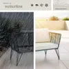 tectake® Garten-Loungesofa Sundo rundes Polyrattan im Produktbild-Vorschau 6