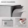 Vidacharmy Cestino per rifiuti in acciaio inox 2×20L con Anteprima dell’immagine prodotto 4