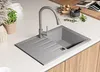PRIMAGRAN Spülbecken Grau 78x50cm, Granitspüle 1 Becken + Produktbild-Vorschau 7