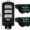Lampa Solarna Led Latarnia Uliczna Ogrodowa Czujnik Ruchu Podgląd zdjęcia produktu 6