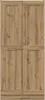 vidaXL Highboard Artisan dub 82,5x30,5x185 cm Materiál na Náhľad obrázku produktu 3