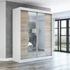 Schwebetürenschrank, 2-türig Schrank mit Spiegel! Moderne Produktbild-Vorschau 1