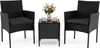 Set di mobili da giardino in polyrattan COSTWAY, 3 pezzi. Anteprima dell’immagine prodotto 1