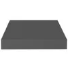 A single, dark gray, rectangular shelf is shown against a white background. Anteprima dell’immagine prodotto
