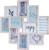 A collage of a multi-photo frame with various pictures and text. Produktbild-Vorschau