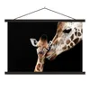 MuchoWow® Textilposter Giraffe - Tiere - Schwarz - Porträt Produktbild-Vorschau 1