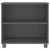 vidaXL Sideboard HAMAR Dunkelgrau 85x35x80 cm Massivholz Produktbild-Vorschau 4