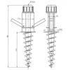Schirmfuß massiv verschraubt 16-32x380mm Produktbild-Vorschau 3