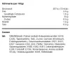 The image shows nutritional information and ingredients for a food product. Produktbild-Vorschau