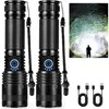 2er-Pack Wiederaufladbare LED-Taschenlampen mit hoher Produktbild-Vorschau 1