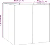 vidaXL Bac à plantes anthracite 80x80x80 cm Acier Voir les images du produit 8