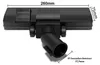 A vacuum cleaner floor nozzle with dimensions indicated. Anteprima dell’immagine prodotto