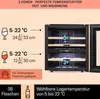 Szafka na wino Klarstein, 2 strefy, mała, 85 l, szklane Podgląd zdjęcia produktu 11