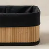Set mit 3 Bambuskörben mit Stoffeinlage, 30 x 20 x 13 cm Produktbild-Vorschau 5