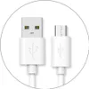 A close-up view of a white USB cable with two different connectors. Anteprima dell’immagine prodotto