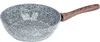 A single wok with a speckled gray interior and a wood-grain handle is shown against a white background. Náhľad obrázku produktu