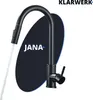 JANA | Premium Edelstahl ausziehbare Küchenarmatur Schwarz Produktbild-Vorschau 1