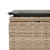 Sgabello da giardino con cuscino Beige 55x55x37 cm Poli Anteprima dell’immagine prodotto 5